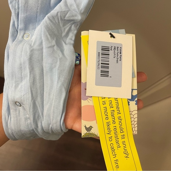 Kickee Pants Footie with Snaps in Pond Bamboo Signature Blend onesie size 5 kids - Picture 4 of 7